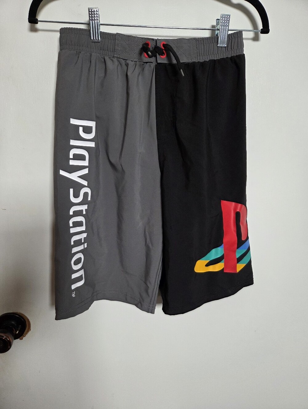 PlayStation Swimsuit Swim Trunks Shorts Video Game Boys Sz Xl